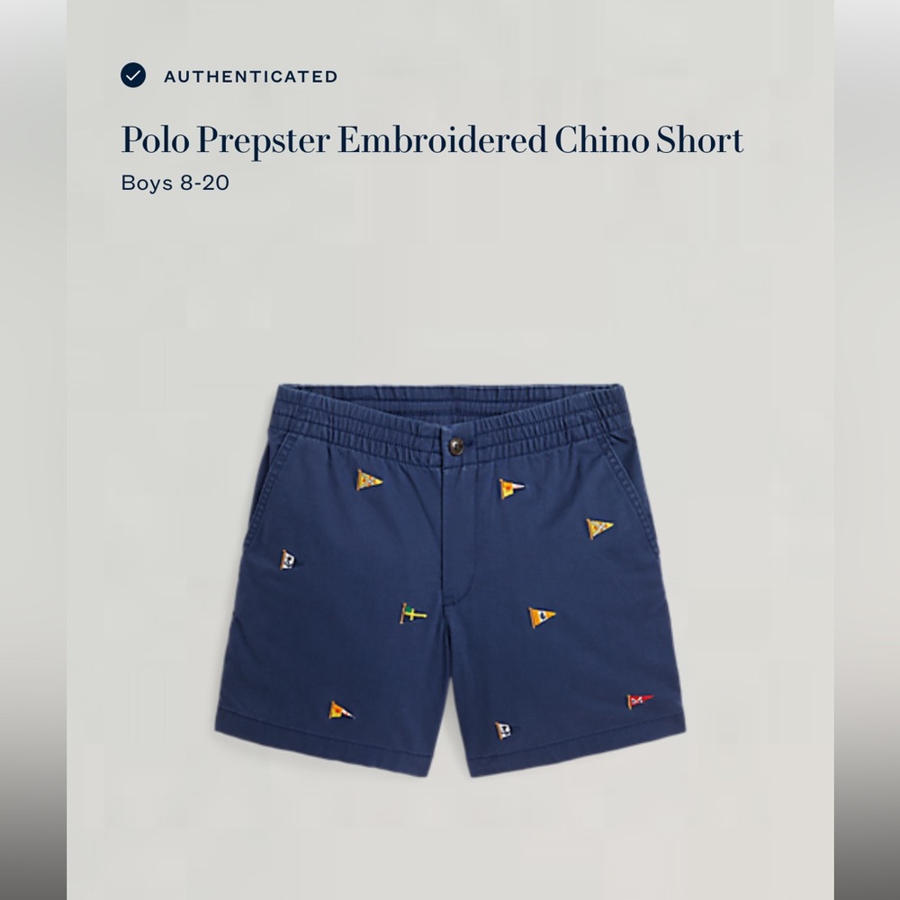 Polo Prepster Embroidered Chino Short